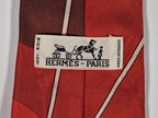 Hermès silk tie red golf scarf pattern No Code