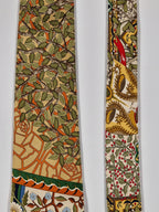 Hermès silk tie flowers trees and rainbow Hermès No Cod tie