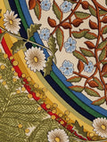 Hermès silk tie flowers trees and rainbow Hermès No Cod tie