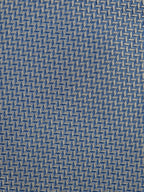 Hermès silk tie blue geometrical pattern No code