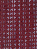 Hermés Red metallic Faconnee H Tie