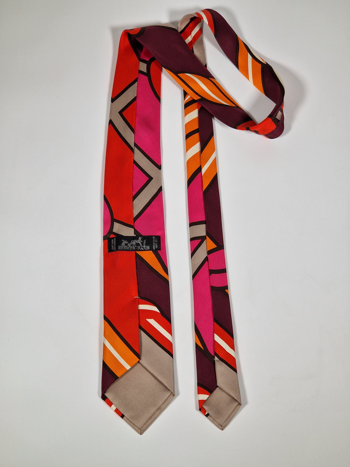 Scarf no code Hermès tie "Robe du Soir"