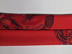 Scarf No code tie red Equestrian patter Hermés Tie with box