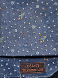 Hermés jaquard silk ties Spaceship, astronaut and ufo 336120 T