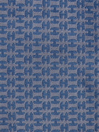 Hermès jaquard silk tie blue H pattern no code