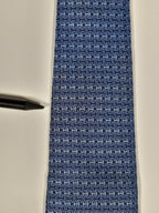 No Code Hermès tie blue H pattern no code