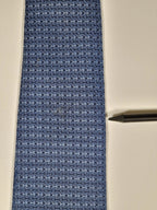 No Code Hermès tie blue H pattern no code