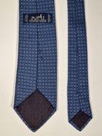 No Code Hermès tie blue H pattern no code