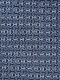 No Code Hermès tie blue H pattern no code