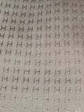 Hermés off white silk Faconnee H Tie