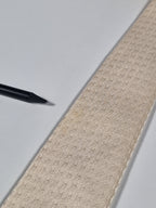 Hermés off white silk Faconnee H Tie