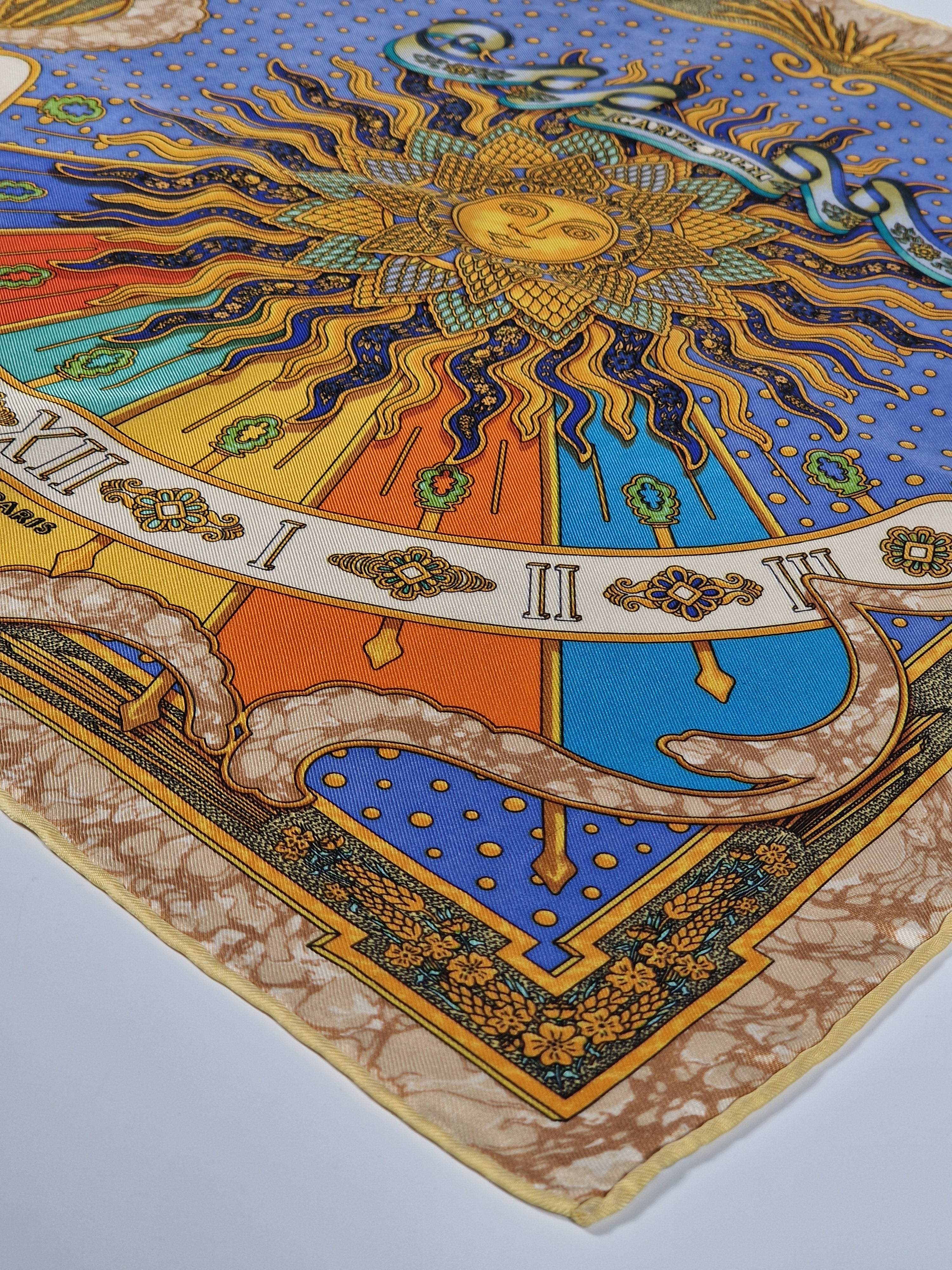 Vintage Hermes petit carrè 40 "Carpe Diem"