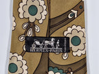 Hermés vintage brown silk scarf tie