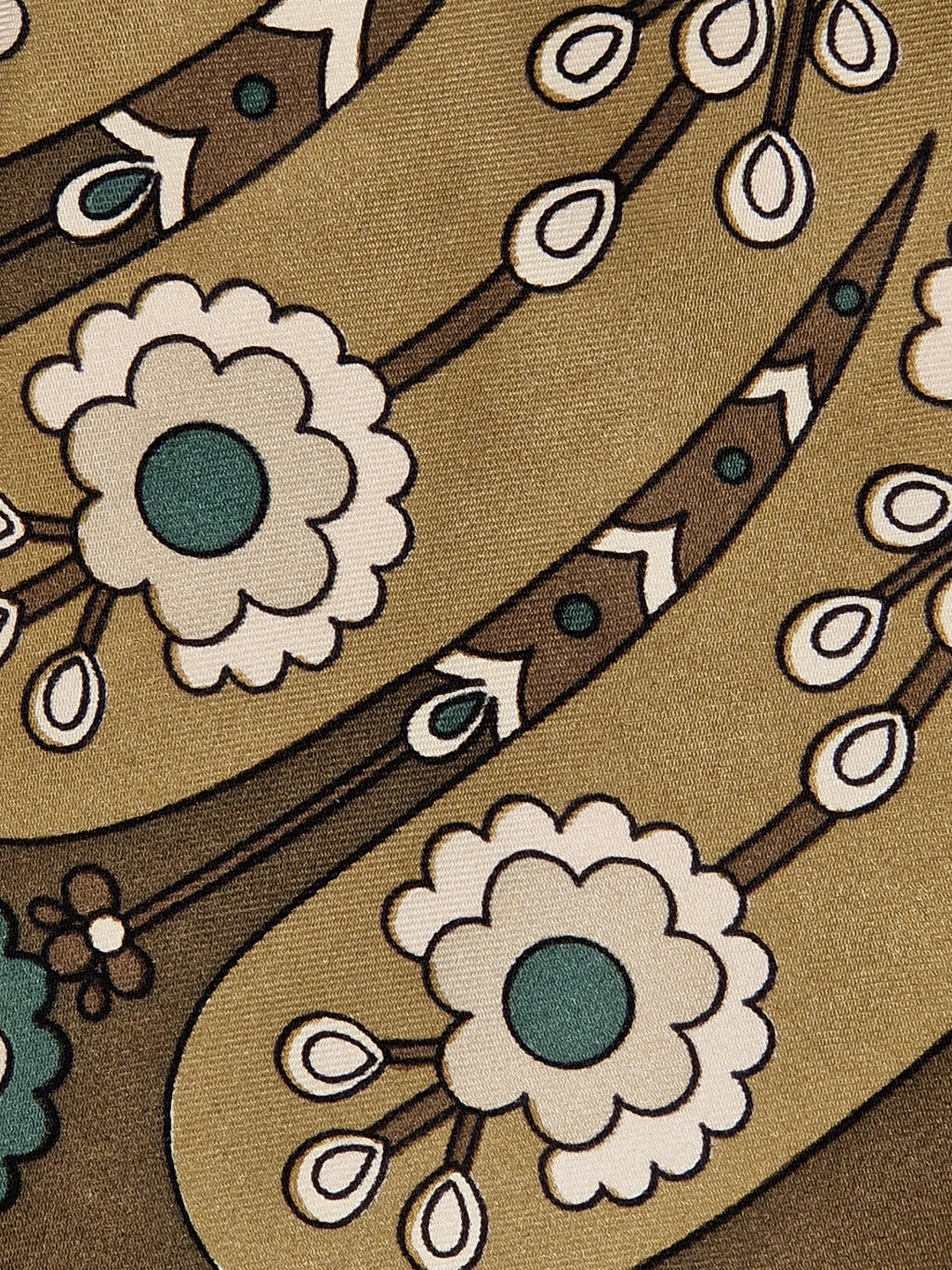 Hermés vintage brown silk scarf tie