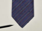 Hermés silk tie blue multicolor micro chekerd Jaquard No Cod