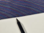 Hermés silk tie blue multicolor micro chekerd Jaquard No Cod