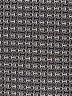 Hermès silk tie jaquard black and silver No Cod