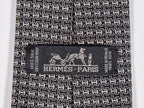 Hermès silk tie jaquard black and silver No Cod