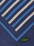 Lacoste Vintage silk tie striped blue