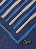 Lacoste Vintage silk tie striped blue