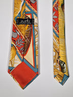 Scarf No code Hermès silk tie frog pattern