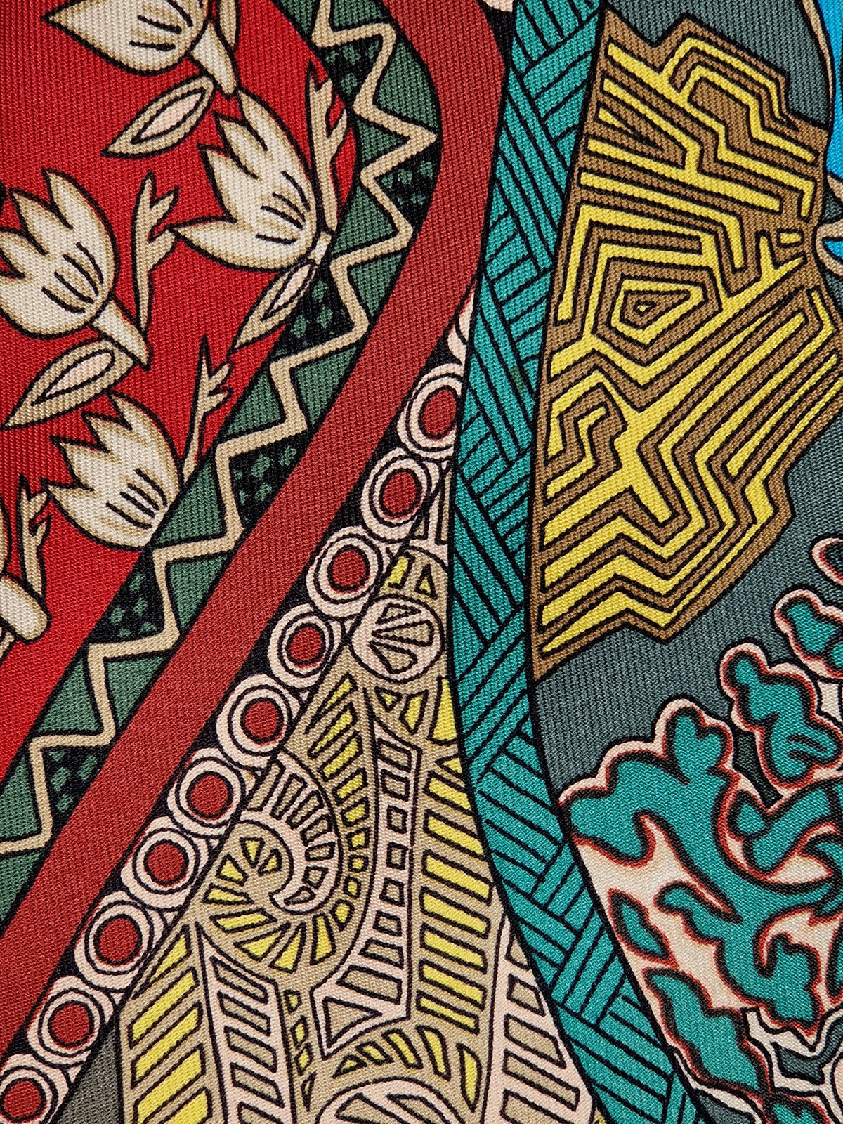 Scarf no code Hermès ethnical pattern tie