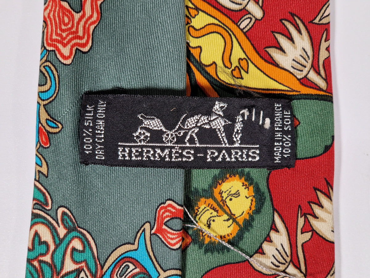 Scarf no code Hermès ethnical pattern tie