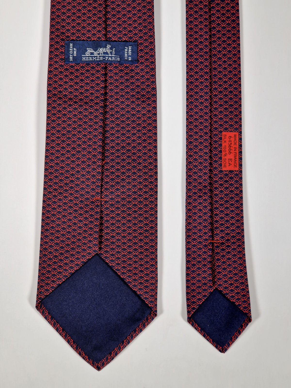 645666 Hermès tie red whimsicl keyboard 645666 EA